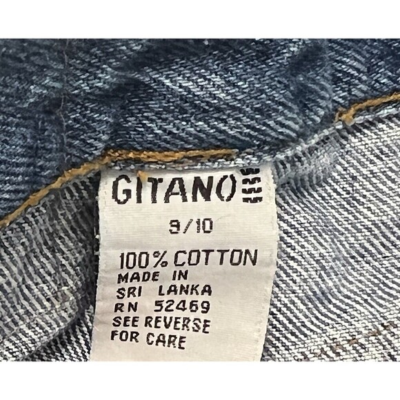 Vintage Gitano 80's 90's High Rise Denim Mom Jean Shorts 9/10 100% Cotton - Picture 8 of 9